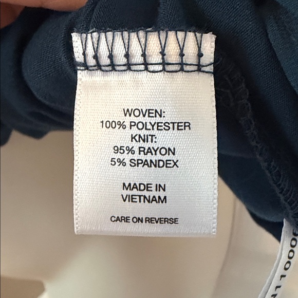 New York & Company Navy Ruffle Blouse - Picture 5 of 5